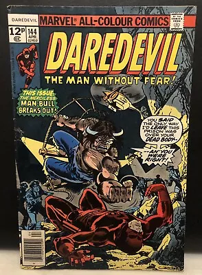Buy DAREDEVIL #144 Comic Marvel Comics Bronze Age Reader Copy • 6.75£