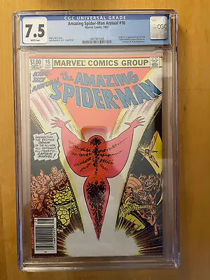 Buy Amazing Spider-Man Annual #16 CGC 7.5 VF- (1982) 1st Monica Rambeau! Small Crack • 39.38£