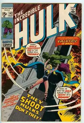 Buy Incredible Hulk #142 5.0 // 1st Appearance Of Valkyrie, Samantha Parrington 1971 • 53.03£