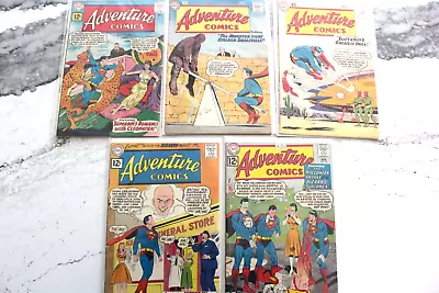 Buy 1960-62 ADVENTURE COMICS SUPERMAN Comic Book Lot Of 5: #274 277 291 292 294 DC • 55.33£