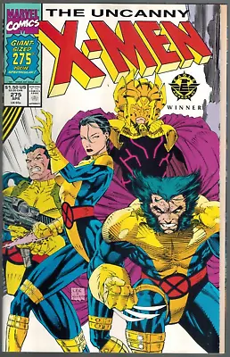 Buy Uncanny X-Men 275  Gatefold Cover!  Giant  Jim Lee Art  VF+  1991 Marvel Comic • 10.35£
