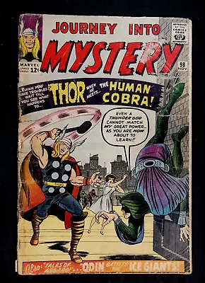 Buy Journey Into Mystery #98, GD 1.8 1st App. Of The Cobra Thor 1963 • 31.77£