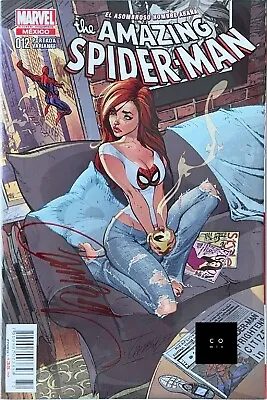 Buy Amazing Spider-Man #12 (#601) Mexican Edition Signed J. Scott Campbell With COA • 179.99£