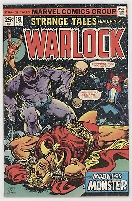 Buy Strange Tales 181 Marvel 1973 VG Warlock Scary Clown Gamora Jim Starlin • 19.09£