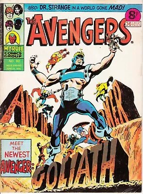 Buy Marvel UK, Avengers, #92, 1975, Dr Strange • 2.30£