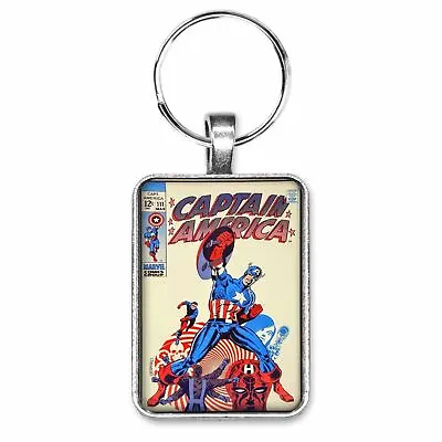 Buy Captain America #111 Cover Key Ring Or Necklace Classic Comic Book Jewelry • 10.23£