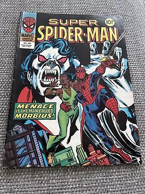 Buy Super Spider-Man - Menace Is The Man Called Morbius #256 Marvel Comic 1978 • 4£
