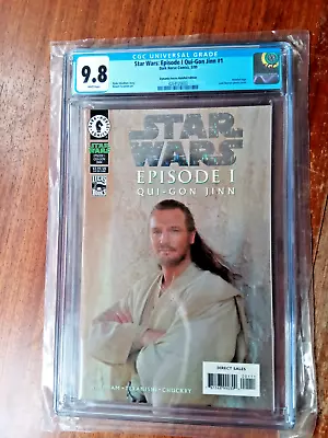Buy Cgc 9.8 Graded Star Wars Qui Gon Jinn #1 Comic Dark Horse + Variants Liam Neeson • 199.99£