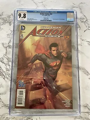 Buy Action Comics #52 CGC 9.8 (Jul 2016, DC) Oliver New 52 Variant Cover • 47.97£
