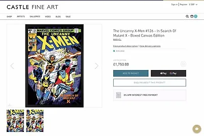 Buy The Uncanny X-Men #126 - In Search Of Mutant X - Boxed Canvas Edition • 1,475£