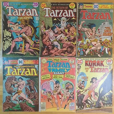 Buy Tarzan (DC) Lot - #211, 222, 241, 246, Family Giant #66, Korak #53 - 1972-1978 • 12.05£