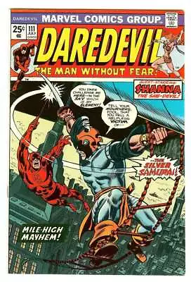 Buy Daredevil #111 5.0 // 1st Appearance & Origin Of Silver Samurai Marvel 1974 • 76.75£