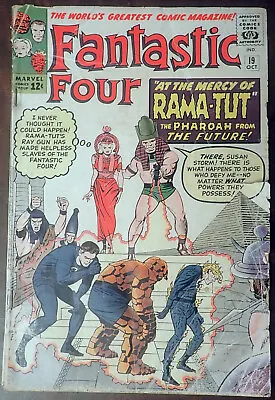 Buy Fantastic Four #19 🌞 GOOD, COMPLETE, UNRESTORED 🌞 1963 1st Rama-Tut • 150.15£