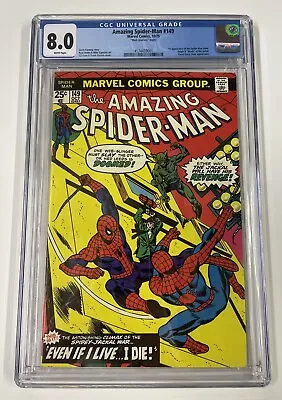 Buy Amazing Spider-man #149. Oct 1975. Marvel. 8.0 Cgc. 1st App Spider-clone! Mji! • 350£