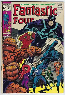 Buy Fantastic Four 82 (1969) VG/F 5.0 Kirby/Sinnott-c/a Inhumans Crystal 1st Zorr • 13.65£
