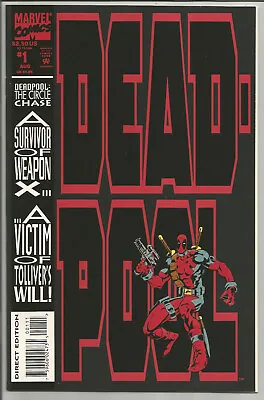 Buy DEADPOOL: CIRCLE CHASE #1 (1993, Marvel/Direct) NM-MINT New/Old Stock FREE Ship! • 35.57£