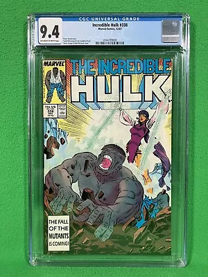 Buy Incredible Hulk #338 - Marvel - CGC 9.4 OWW - 1987 - Todd McFarlane Art • 36.19£