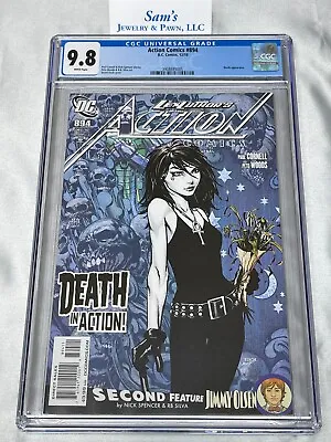 Buy Action Comics #894 CGC 9.8 ❄️Snow WHITE Pages❄️ {{2010}} Sandman ==Death Cover== • 149.76£