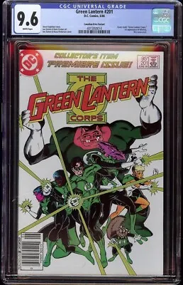 Buy Green Lantern  # 201 CGC 9.6 White (DC, 1986) 1st Kilowog Canadian Price Variant • 220.96£