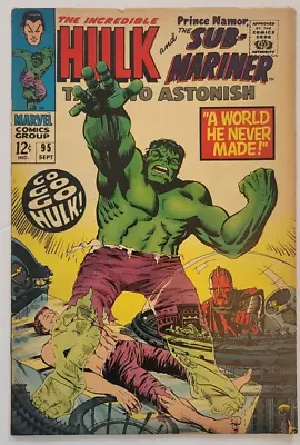 Buy Tales To Astonish #95 The Incredible Hulk And Prince Namor, The Sub-mariner • 55.61£