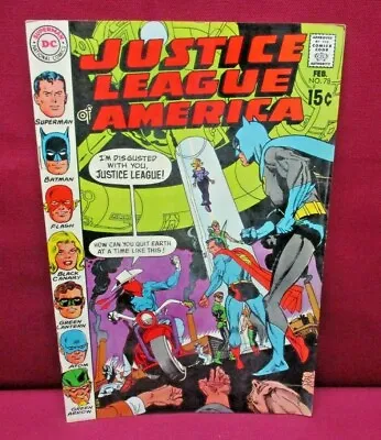 Buy Feb, 1969 DC Justice League Of America Comics No. 78,  Coming Of The Doomsters  • 28.02£