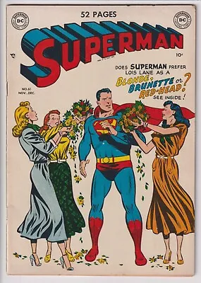 Buy Superman Comics #61 VF- 7.5 Origin Retold 1st Green Kryptonite Great Eye Appeal! • 1,371.39£