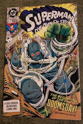 Buy Superman : The Man Of Steel #18 - 1st Printing - Original- Comic Book Doomsday • 11.98£