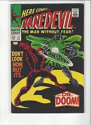 Buy DAREDEVIL 36 And 37 Lot - High Grade - Dr. Doom - Mayhem - MARVEL - 1968 • 34.99£