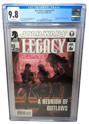Buy Star Wars: Legacy #14 CGC NM/M 9.8 White Pages Dark Horse 2007 • 63.32£