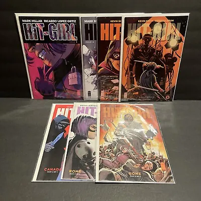 Buy Image Hit-Girl 7 Comic Books Lot Hit Girl From Kick-Ass Hollywood Canada Rome • 16.01£