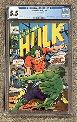 Buy Incredible Hulk 141 CGC 5.5 First Appearance Of Doc Samson 1971 Marvel Magic!! • 102.73£