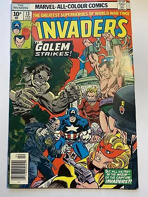 Buy THE INVADERS #13 Marvel Comics UK Price 1977 VF/NM • 4.95£