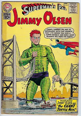 Buy Superman's Pal Jimmy Olsen 53 1961 Good 2.0 Swan Giant Turtle Man Lori Kandor • 7.99£