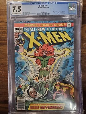Buy Uncanny X-Men #101 (CGC 7.5) 1976 Marvel - Origin And 1st Appearance Phoenix • 474.36£