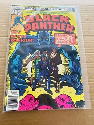 Buy Black Panther No 8. Kirbys Art. Uk Price Variant. F/FV. 1977 Marvel Comic • 22.99£