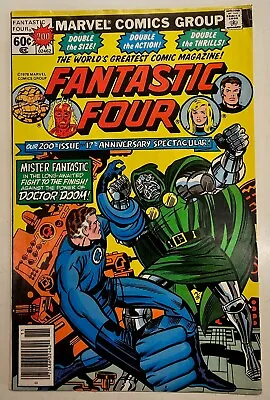 Buy Marvel Comic Bronze Age Key Issue Fantastic Four 200 High Grade FN+ Doom • 3£