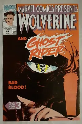Buy Marvel Comics Presents #64. Blade/wolverine & Ghost Rider/fantastic Four. Vf/nm. • 11.95£