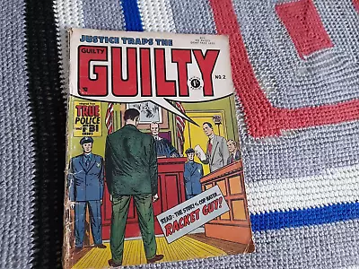 Buy Justice Traps The Guilty Comic Number 2 68 Pages True FBI Cases Box 27 • 7£