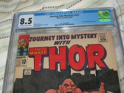 Buy JOURNEY INTO MYSTERY #121 CGC 8.5 VF+ Kirby~Marvel 1965 ~Thor~Absorbing Man • 212.93£
