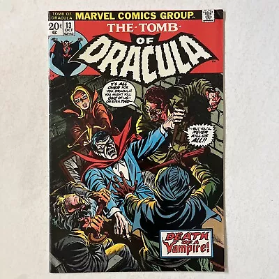 Buy Tomb Of Dracula #13 1973 Marvel Origin & 3rd Blade Vf • 78.99£