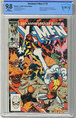 Buy X-Men  #175   CBCS  9.8   NMMT   White Pgs  11/83  20th Anniversary Issue  Weddi • 128.10£