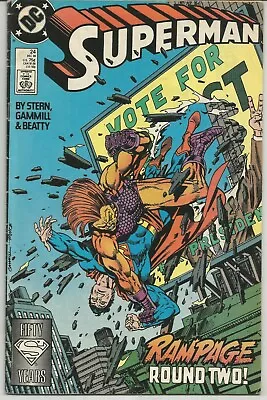 Buy Superman #24 : December 1988 : DC Comics. • 8.95£