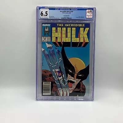 Buy The Incredible Hulk #340 CGC 6.5 Vs Wolverine Todd McFarlane Marvel 2/88 • 127.86£