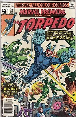 Buy Marvel Premiere 39 - 1977 - Torpedo - Very Fine/Near Mint  REDUCED PRICE • 1.50£