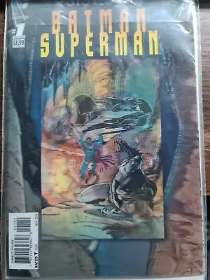 Buy BATMAN SUPERMAN Comic - The New 52! - No 1 - Date 11/2014 - Hologram Cover OS DC • 5£