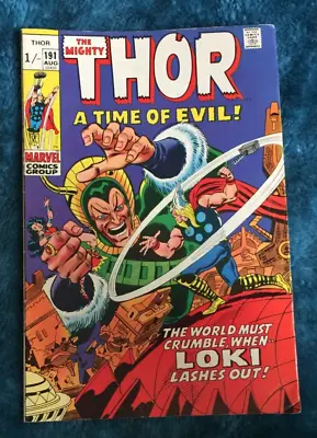 Buy Free P & P; Thor #191, Aug 1971:  A Time Of Evil!  • 10.99£