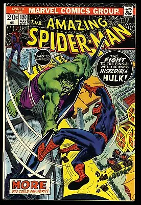 Buy Amazing Spider-Man #120 NM- 9.2 Incredible Hulk Appearance Battle Cover! • 136.95£