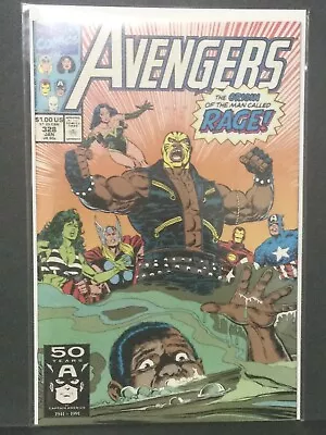Buy Avengers - #328 - Origin Of Rage - Marvel - Direct - 1991 - VF • 3.20£