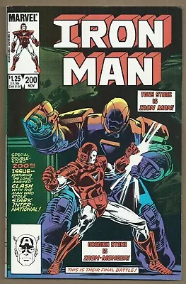 Buy *iron Man #200*marvel 1985*tony Stark*death Of Iron Monger*new Iron Man Armor*vf • 11.98£