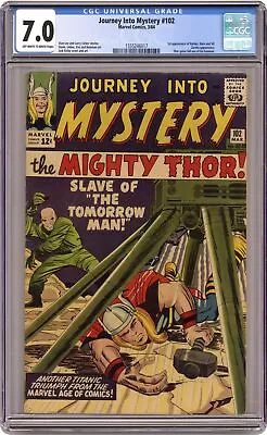 Buy Thor Journey Into Mystery #102 CGC 7.0 1964 1555246017 1st App. Sif • 1,011.98£